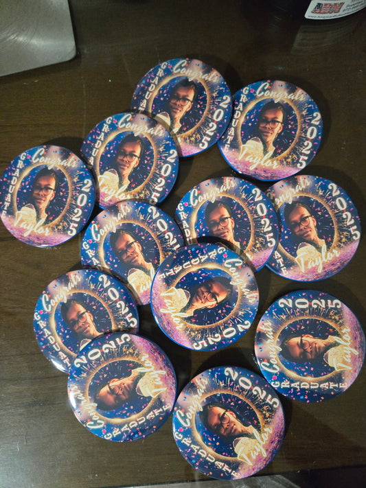 3" Pinback Buttons (by the dozen)